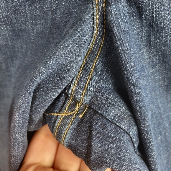 Spanx Pull On High Rise Flare Shapewear Jeans Midnight Shade Blue 3X Petite - Picture 9 of 12